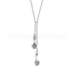 Hip Hop Alloy Earphone Pendant Necklaces for Men Women&nbsp;WG4D617-02