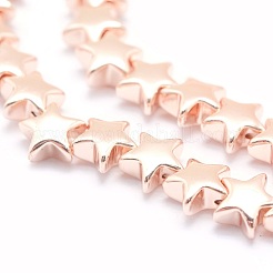 Electroplate Non-magnetic Synthetic Hematite Beads Strands&nbsp;G-L485-14-LRG