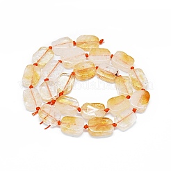 Heated Natural Citrine Beads Strands&nbsp;G-F725-13