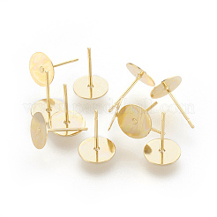 202 Stainless Steel Stud Earring Findings&nbsp;STAS-F186-01G-8mm