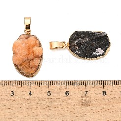Natural Druzy Agate Pendants&nbsp;GG-K002-18