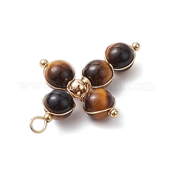Natural Tiger Eye Pendants&nbsp;PALLOY-JF02886-02