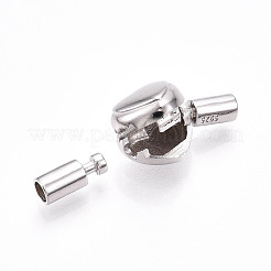 925 Sterling Silver European Clasps&nbsp;STER-T007-141P