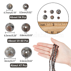 3 Strands 3 Style Natural Fluorescent Syenite Rock(Glow under UV Light) Beads Strands&nbsp;G-NB0005-27