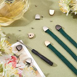 3 Sets 3 Colors Iron No Tie Shoe Lace Tip Decoration Kits&nbsp;DIY-NB0007-85