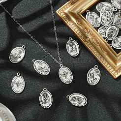 20Pcs 4 Style Tibetan Style Alloy Pendants&nbsp;TIBEP-CJ0001-20