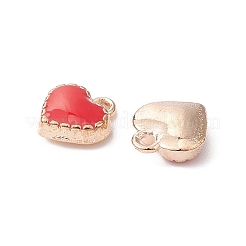 Heart Alloy Enamel Charms&nbsp;ENAM-YW0002-85A