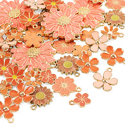 40Pcs 10 Styles Alloy Enamel Pendants&nbsp;ENAM-TA0004-09