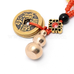 Iron Copper Cash Keychains&nbsp;KEYC-WH0020-01