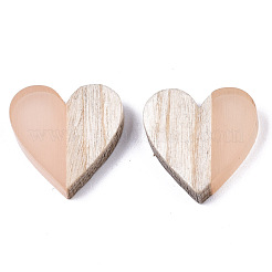 Resin & Wood Two Tone Cabochons&nbsp;RESI-R425-04F