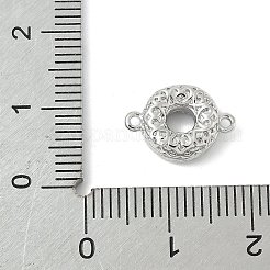Brass Textured Connector Charms&nbsp;KK-M326-12P
