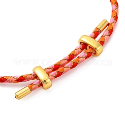 Adjustable Polyester Cord Braided Bracelets&nbsp;BJEW-Z085-01G-12