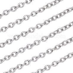 5M Tarnish Resistant 304 Stainless Steel Cable Chains&nbsp;CHS-BBC0001-16