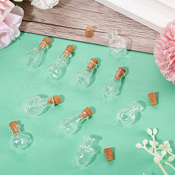10Pcs Clear Glass Wishing Bottles&nbsp;AJEW-TA0002-85B