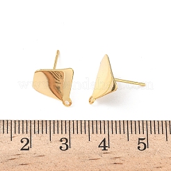 Brass Stud Earring Findings&nbsp;KK-D504-05G