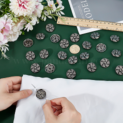20Pcs Alloy Shank Buttons&nbsp;BUTT-PH0001-58AS
