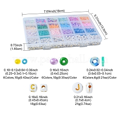 DIY Donut Glass & Acrylic Beads Bracelets Making Kits&nbsp;DIY-FS0007-68