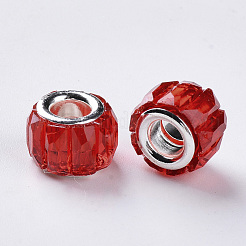 Transparent Resin European Beads&nbsp;RPDL-Q023-A-C