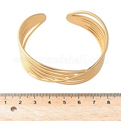 304 Stainless Steel Cuff Bangles for Women&nbsp;BJEW-U032-13G