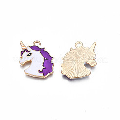 Alloy Enamel Pendants&nbsp;ENAM-S130-20D