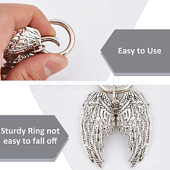 2Pcs Wing Alloy Shoe Charms&nbsp;AJEW-CP0006-51