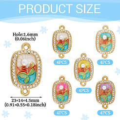 20Pcs 5 Colors Alloy Enamel Connector Charms&nbsp;FIND-TA0009-51