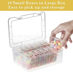Rectangle PP Plastic Bead Organizer Storage Boxes&nbsp;PW-WG49079-01