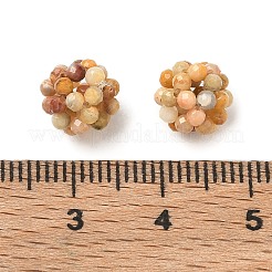 Natural Crazy Agate Woven Beads&nbsp;GG-CBA2E9C-F12-01