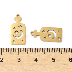 201 Stainless Steel Pendants&nbsp;STAS-P428-02B-G
