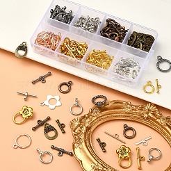 74Set 8 Style Tibetan Style Alloy Toggle Clasps&nbsp;FIND-YW0001-38