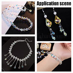 60Pcs 10 Style Faceted Glass Pendants&nbsp;GLAA-GA0001-62