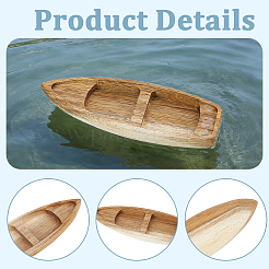 Wooden Boat Display Ornaments&nbsp;DJEW-WH20021-07