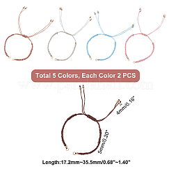 Adjustable Braided Polyester Cord Bracelet Making&nbsp;AJEW-PH0001-48