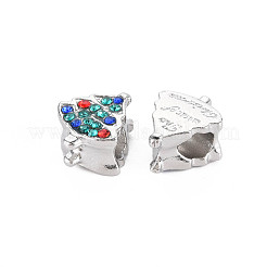 Rack Plating Alloy European Beads&nbsp;MPDL-N039-103