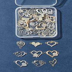 36Pcs 9 Styles Alloy Links Connectors&nbsp;FIND-FS0003-16