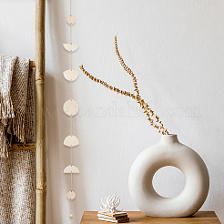 Moon Phase Bohemian Style Wooden Hanging Pendant Decorations&nbsp;HJEW-WH0053-13