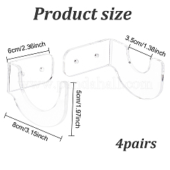 2 sets Acrylic Softball Bat Holders&nbsp;AJEW-GO0001-16