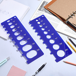 1 Set Acrylic Book Bookbinding Guide Template&nbsp;DIY-BC0017-25B