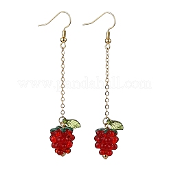 Handmade Lampwork Tassel Dangle Earrings&nbsp;EJEW-TA00658