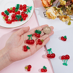 30Pcs 5 Styles Transparent Acrylic & Resin Pendants&nbsp;OHAR-SC0001-15
