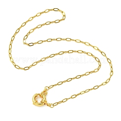 2.5MM 304 Stainless Steel Paperclip Chain Necklaces&nbsp;NJEW-JN06449-01
