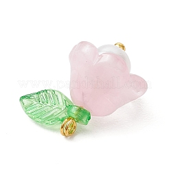 9Pcs 9 Colors Glass Pendants&nbsp;PALLOY-MZ00837