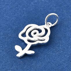 Valentine's Day 925 Sterling Silver Rose Pendants&nbsp;STER-G046-01S