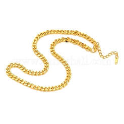 304 Stainless Steel Cuban Link Chain Necklaces for Women Men&nbsp;NJEW-G161-02G