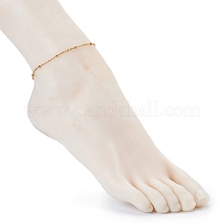 304 Stainless Steel Satellite Chain Anklets&nbsp;X-AJEW-AN00393
