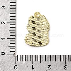 Golden Plated Alloy Enamel Pendants&nbsp;ENAM-L049-01G-05