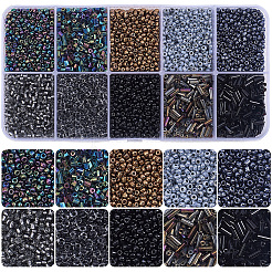 100G 10 Styles Glass Seed Beads&nbsp;SEED-PA0001-47
