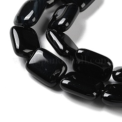Natural Black Onyx Beads Strands&nbsp;G-K357-D03-01