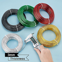 Round Anodized Aluminum Wire&nbsp;AW-BC0007-3.0mm-10