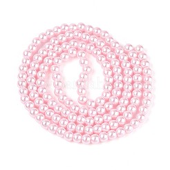 Baking Paint Pearlized Glass Pearl Round Bead Strands&nbsp;HY-Q003-6mm-05-01